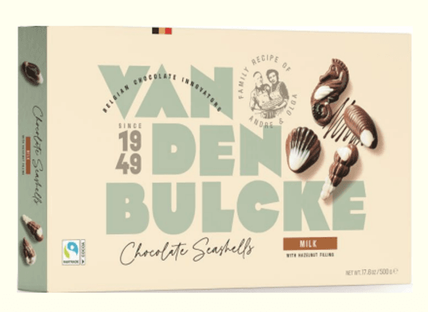 Hovedbilde Belgisk konfekt seashells 500g - Van Den Bulcke 
