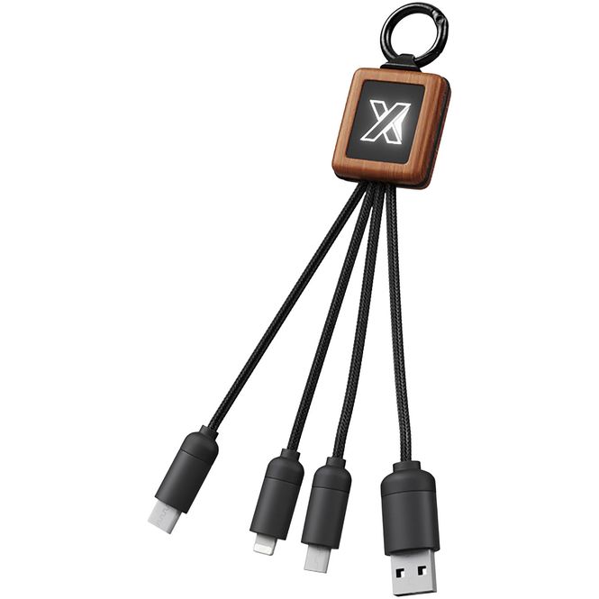 Hovedbilde SCX.design C19 ladekabel med detaljer i tre