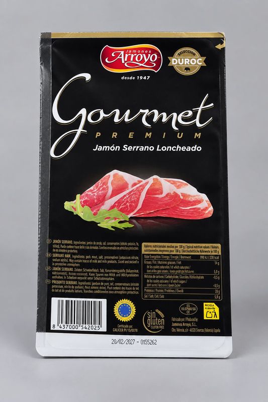 Serranoskinke oppskåret 50g (kjølevare)