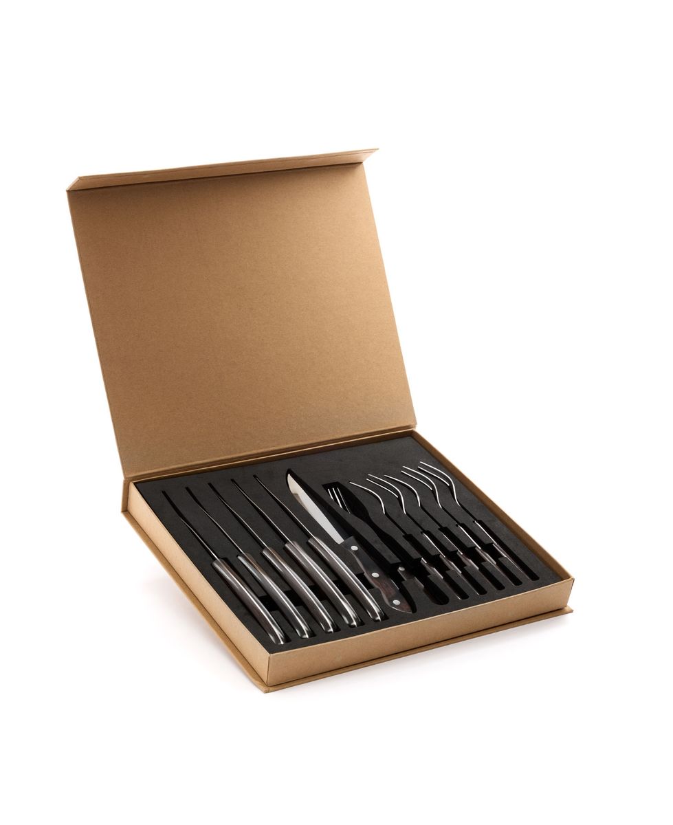 Robusta bestikk med trehåndtak 12 deler