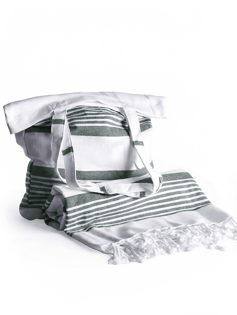 Hamamhåndkle med strandveske